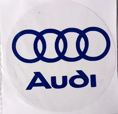 Audi licence holder sticker