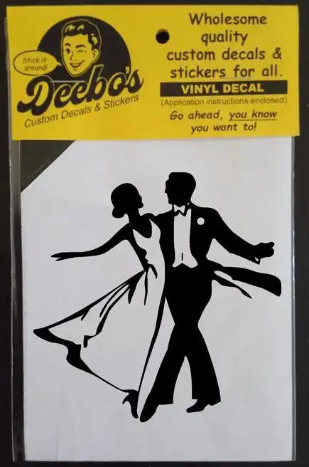 Ballroom couple dancing together decal
