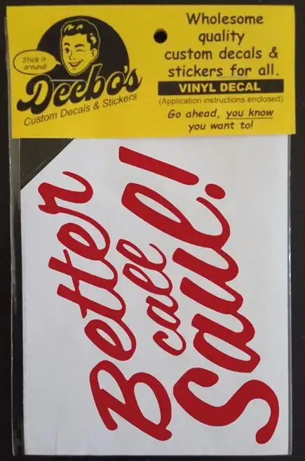 Better Call Saul logo decal in red