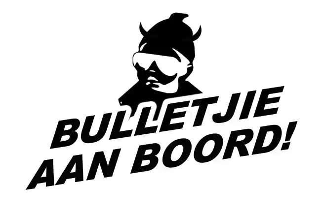Bulletjie aan boord decal