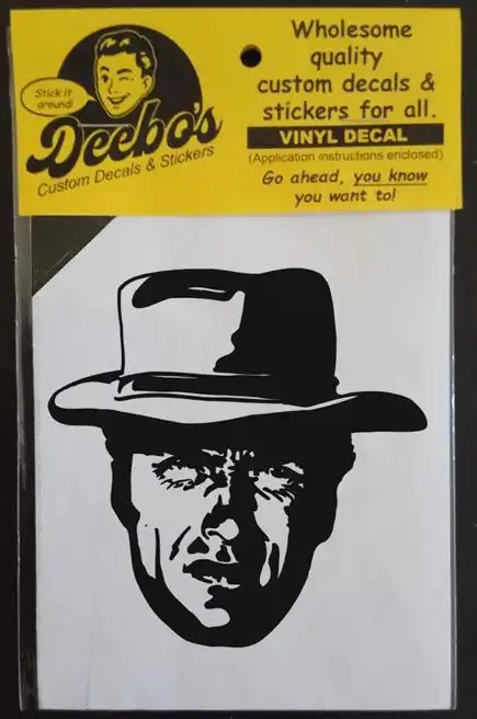 Clint Eastwood from the good, the bad, the ugly with hat decal