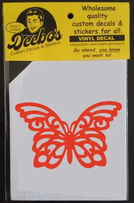 Decorative butterfly decal