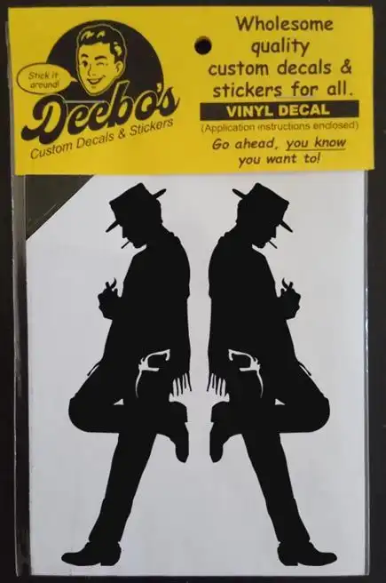 2 c lonely cowboy silhouette decals
