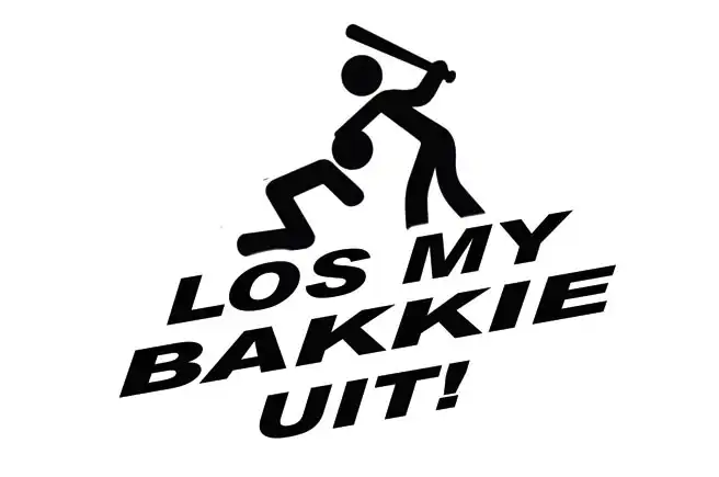 Los my bakkie uit decal