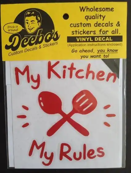 My kitchen, my rules decorative decal