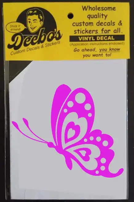 Decorative flying butterfly decal