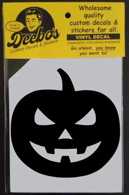 Evil Halloween Pumpkin decal
