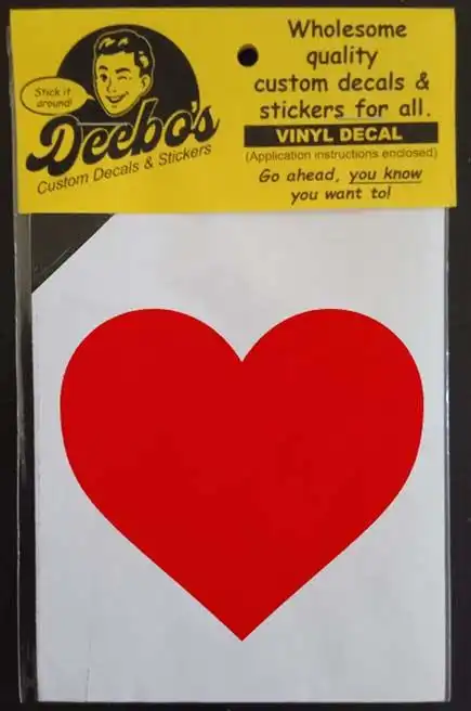 Red Heart decal
