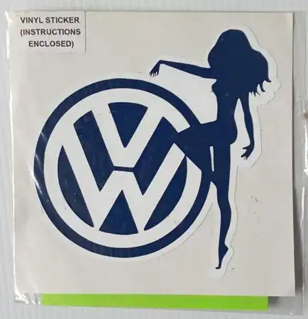 VW girl sticker