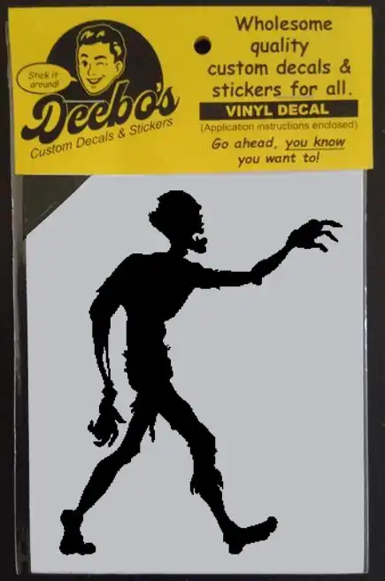 Walking Halloween corpse decal